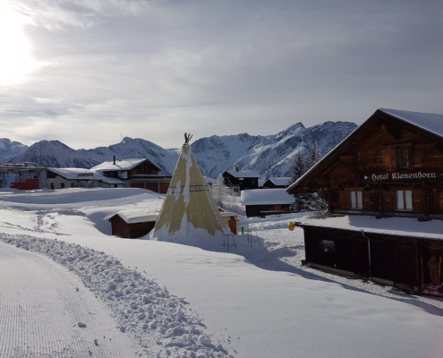 Berghotel Klenenhorn im Winter geschlossen